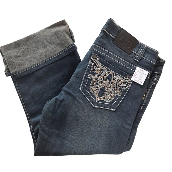 NWT Women's Capri Jeans Size 13 - Picture 3 of 8